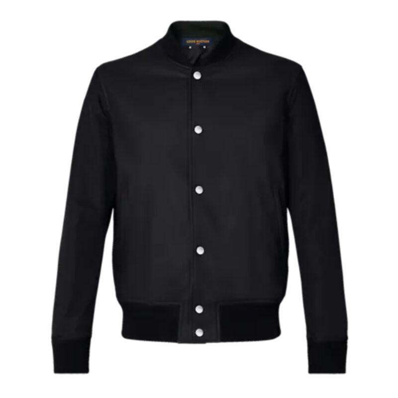 Louis Vuitton Leather Varsity Jacket – Black | Varsity Wool