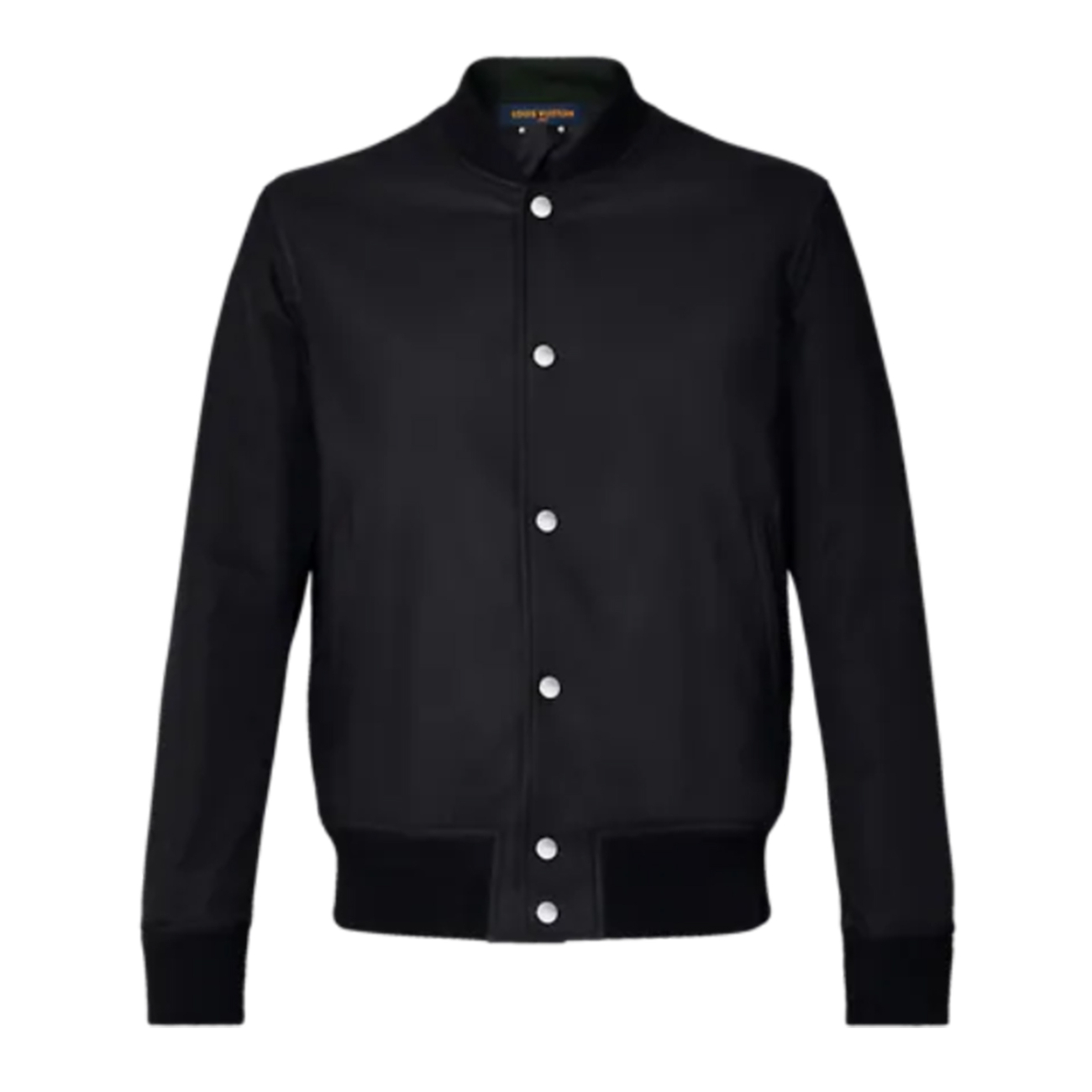 Louis Vuitton Leather Varsity Jacket – Black