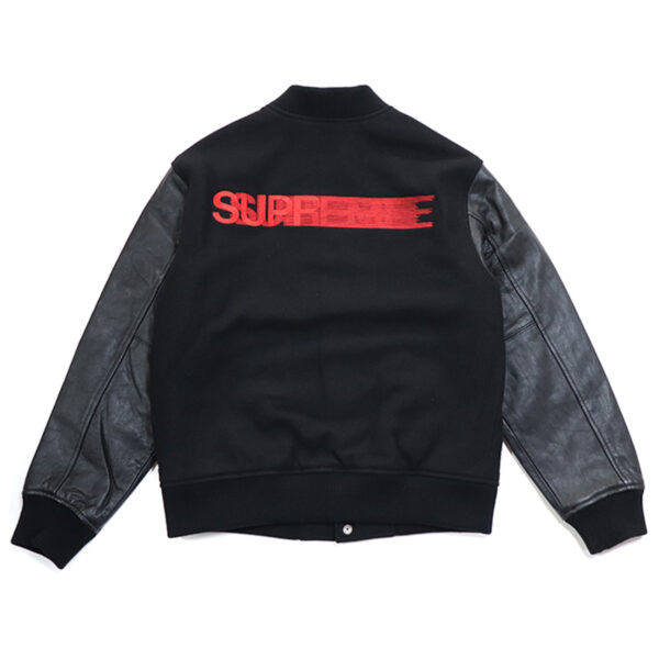 Supreme Motion Logo Varsity Jacket – Black